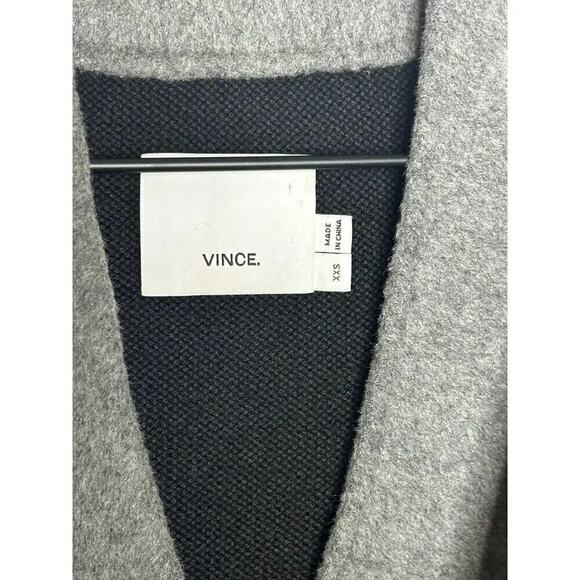 Vince Women’s Sweater-back Draped Jacket Grey Wool Blend Size XXS - Picture 12 of 14